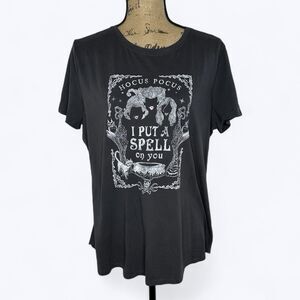 Disney Hocus Pocus T Shirt Sz XL Gray I Put A Spell On You Halloween Maurices